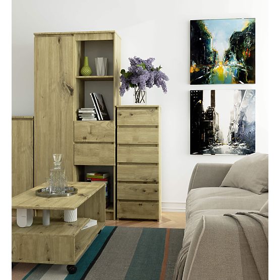 KOMODA CL6 PK DĄB ARTISAN