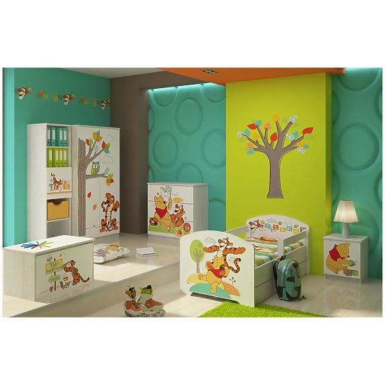 Komoda dziecięca Kubuś Puchatek i Tygrys - dekor norweska sosna