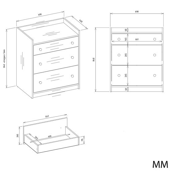 Komoda HOUSTON BIAŁA