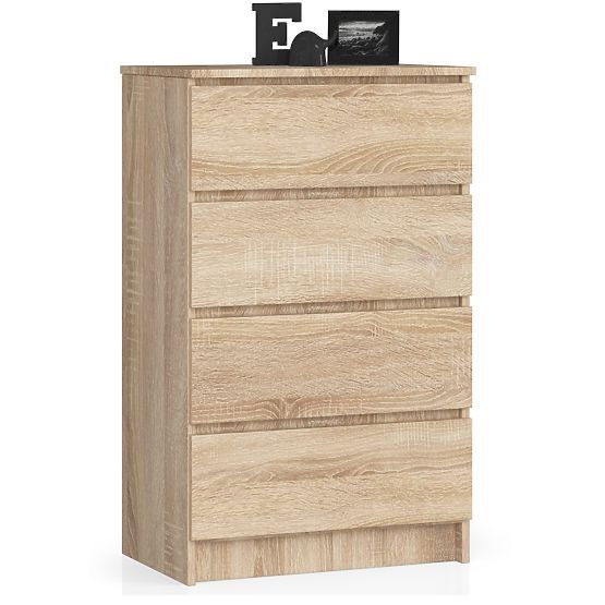 KOMODA K 60 cm 4 SZUFLADY PK DĄB SONOMA