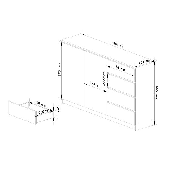 KOMODA K013 CLP PK BIAŁA