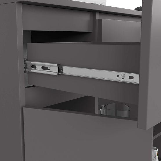 KOMODA K100 2D 3SZ 1P PK GRAFIT SZARY