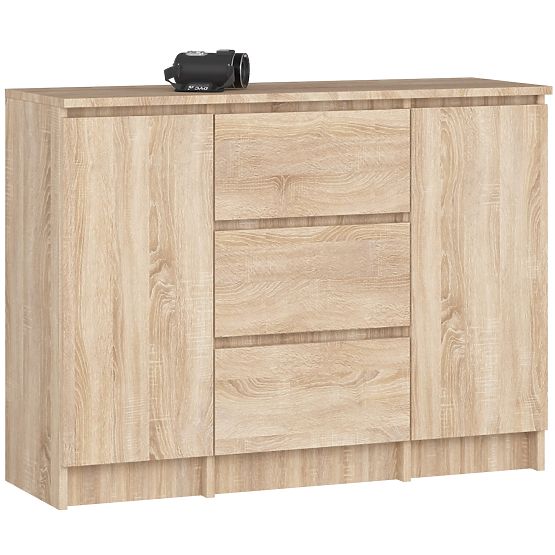 KOMODA K100 2D 3SZ PK DĄB SONOMA