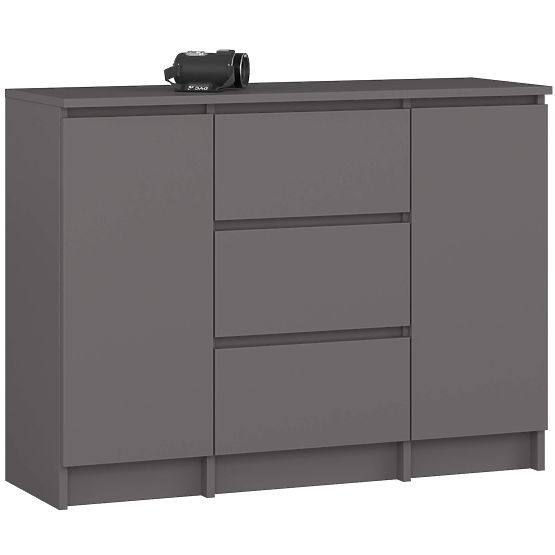 KOMODA K100 2D 3SZ PK GRAFIT SZARY