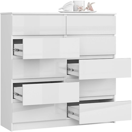 KOMODA K120 10SZ CLP PK BIAŁY POŁYSK