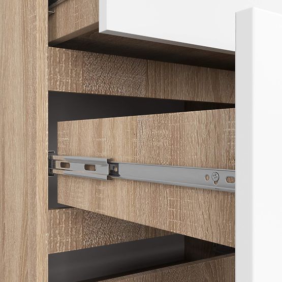 KOMODA K120 10SZ CLP PK DĄB SONOMA / BIAŁA