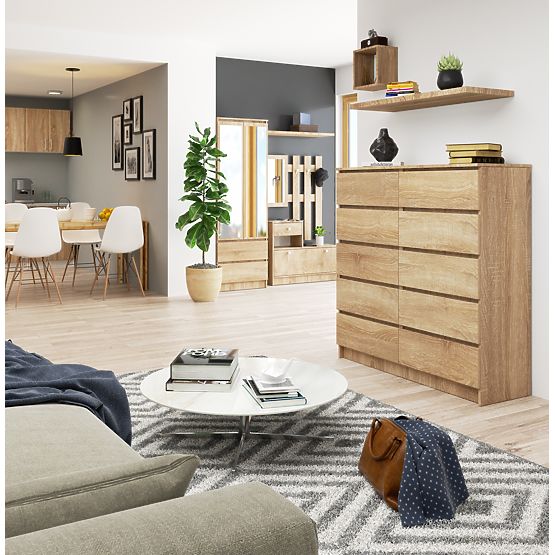KOMODA K120 10SZ CLP PK DĄB SONOMA