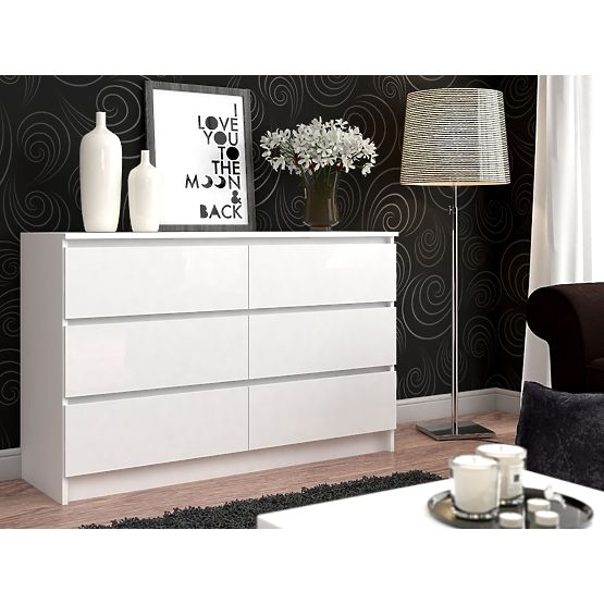 KOMODA K120 6SZ CLP PK BIAŁA