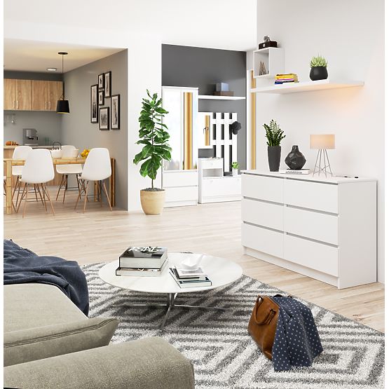 KOMODA K120 6SZ CLP PK BIAŁA