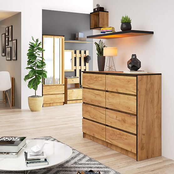 KOMODA K120 8SZ CLP PK DĄB CRAFT