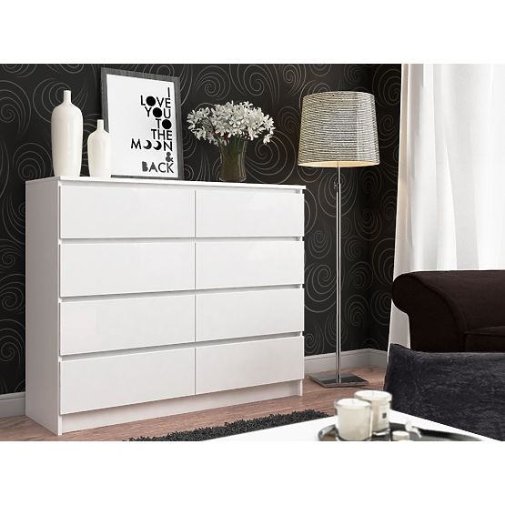 KOMODA K120 8SZ PK BIAŁA