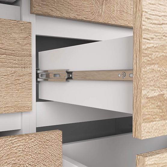 KOMODA K120 8SZ PK BIAŁA / SONOMA