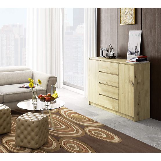 KOMODA K140 2D 4SZ CLP PK DĄB ARTISAN