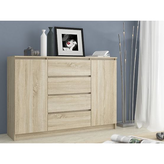 KOMODA K140 2D 4SZ CLP PK DĄB SONOMA