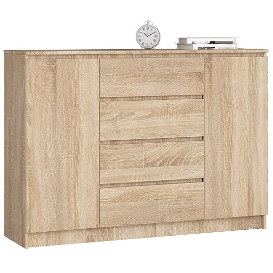 KOMODA K140 2D 4SZ CLP PK DĄB SONOMA