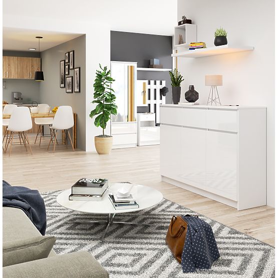 KOMODA K140 3D 3SZ CLP PK BIAŁY POŁYSK