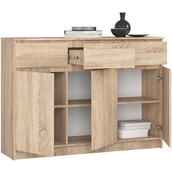 KOMODA K140 3D 3SZ CLP PK DĄB SONOMA
