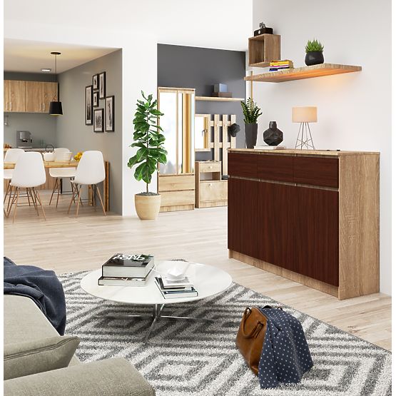 KOMODA K140 3D 3SZ CLP PK SONOMA / WENGE