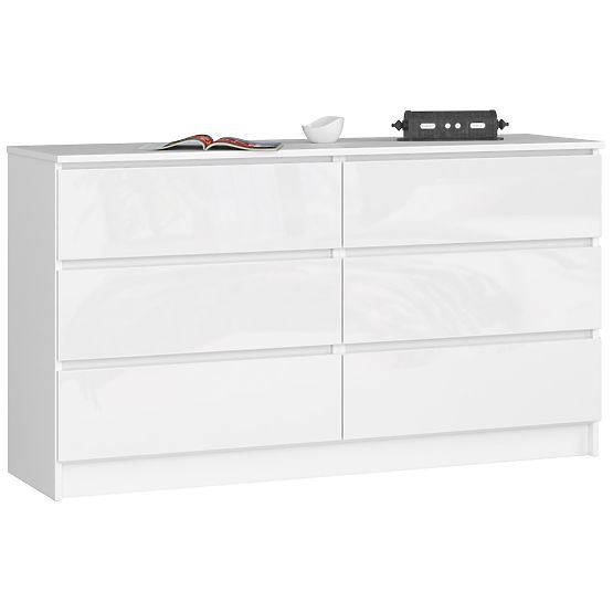 KOMODA K140 6SZ CLP PK BIAŁY POŁYSK
