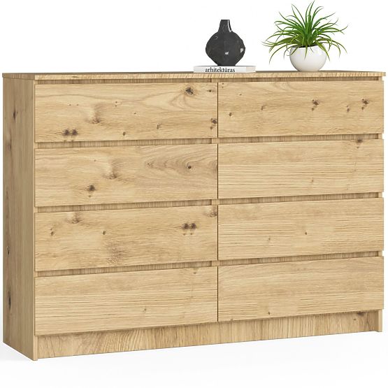 KOMODA K140 8SZ CLP DĄB ARTISAN