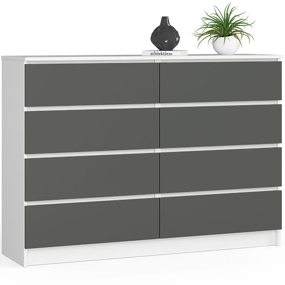 KOMODA K140 8SZ CLP PK BIAŁA / SZARA