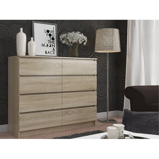 KOMODA K140 8SZ CLP PK DĄB SONOMA
