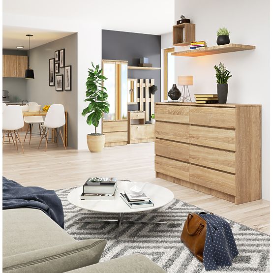 KOMODA K140 8SZ CLP PK DĄB SONOMA