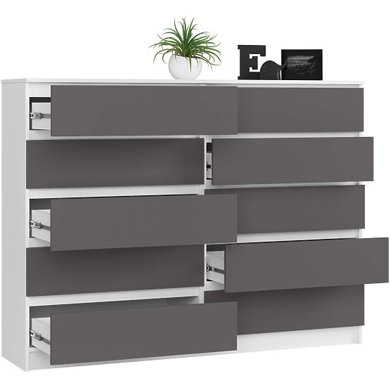 KOMODA K160 10SZ CLP PK BIAŁA / SZARA