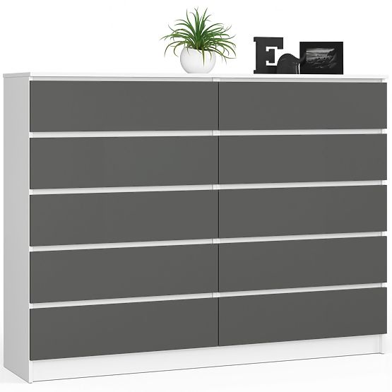 KOMODA K160 10SZ CLP PK BIAŁA / SZARA