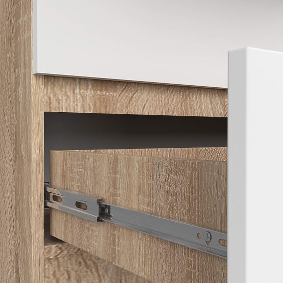 KOMODA K160 10SZ CLP PK DĄB SONOMA / BIAŁY