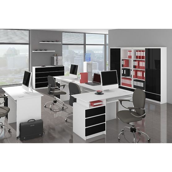 KOMODA K160 2D 4SZ CLP PK CZARNY POŁYSK