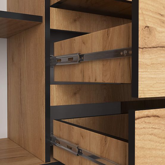 KOMODA K160 2D 4SZ CLP PK DĄB CRAFT