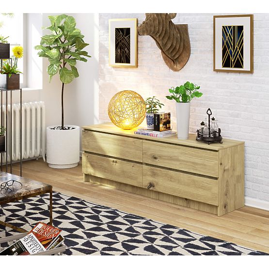 KOMODA K160 4SZ CLP PK DĄB ARTISAN