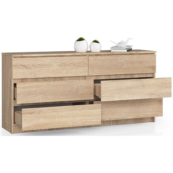 KOMODA K160 6SZ CLP PK DĄB SONOMA