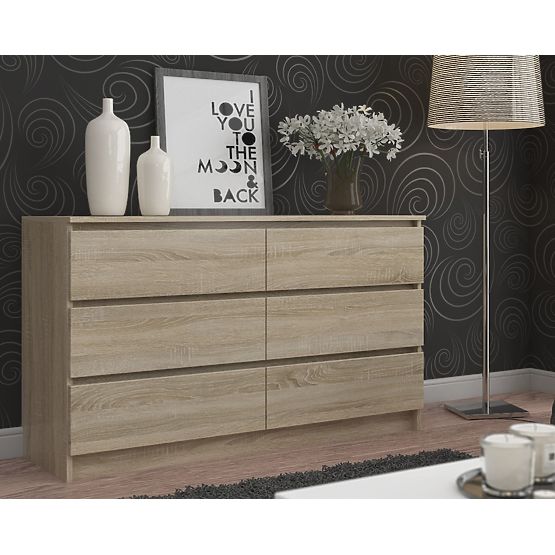 KOMODA K160 6SZ CLP PK DĄB SONOMA