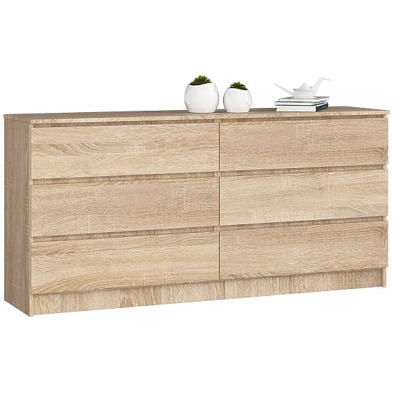 KOMODA K160 6SZ CLP PK DĄB SONOMA