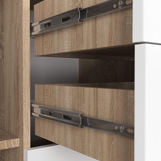 KOMODA K45 PK DĄB SONOMA / BIAŁA