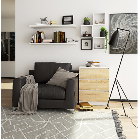 KOMODA K60 3SZ CLP BIAŁA / SONOMA