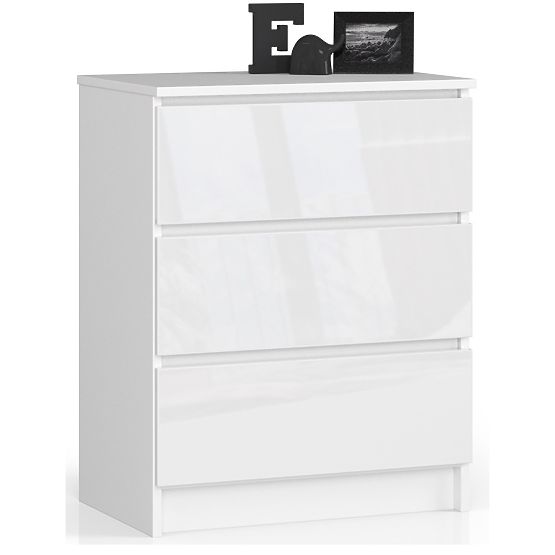 KOMODA K60 3SZ CLP PK BIAŁY POŁYSK