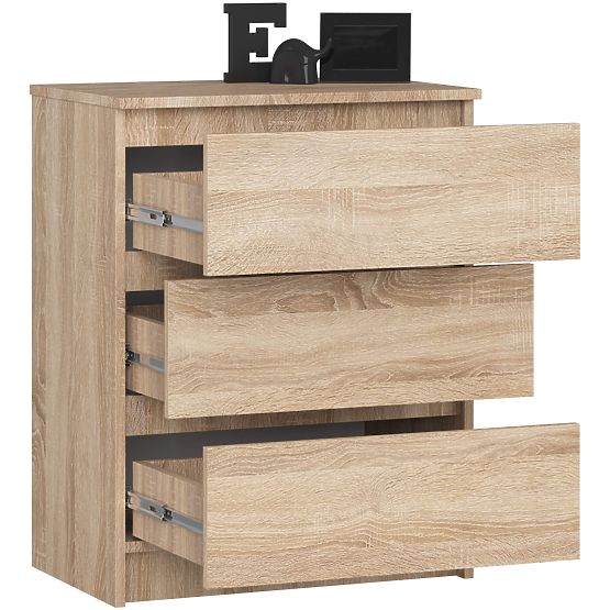 KOMODA K60 3SZ CLP PK DĄB SONOMA