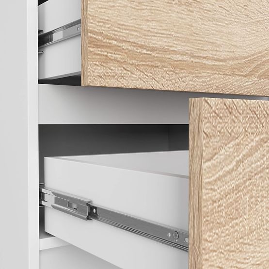 KOMODA K60 5SZ CLP PK BIAŁA / SONOMA