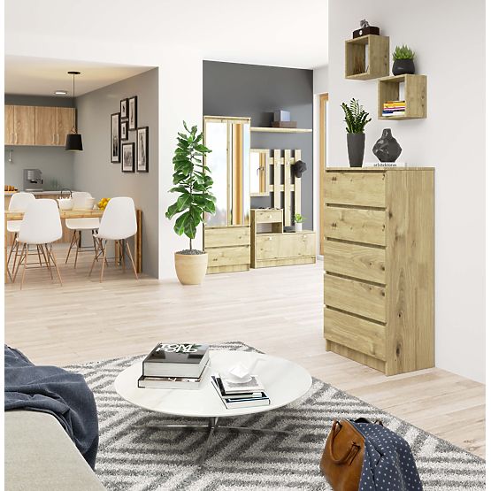 KOMODA K60 5SZ CLP PK DĄB ARTISAN