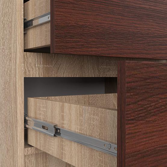 KOMODA K60 5SZ CLP PK DĄB SONOMA / WENGE