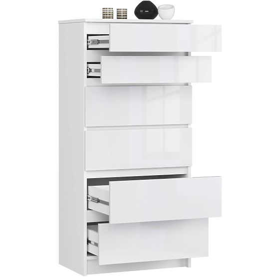 KOMODA K60 6SZ CLP PK BIAŁY POŁYSK