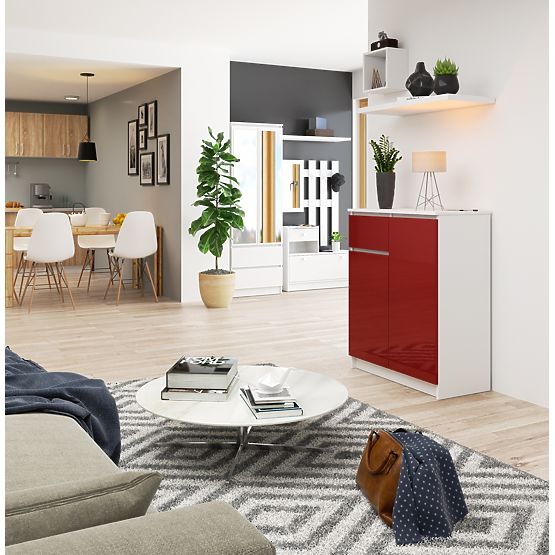 KOMODA K80 2D 1SZ CLP PK CZERWONY POŁYSK