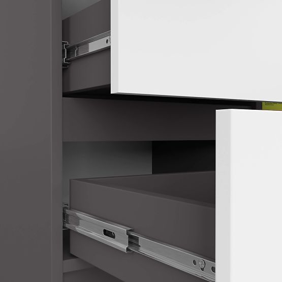 KOMODA K80 JERRY 1D 3SZ PK GRAFIT SZARY / BIAŁY