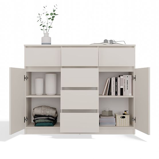 Komoda Malwa 2D6S KASZMIR BEŻOWA