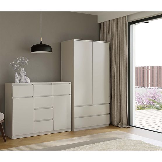 Komoda Malwa 2D6S KASZMIR BEŻOWA