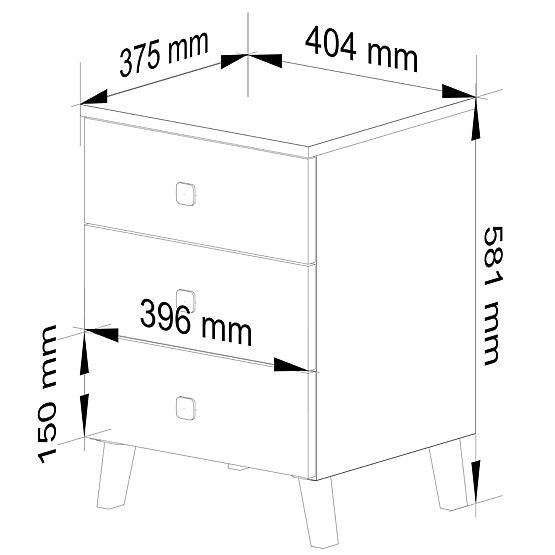 KOMODA MOBI K-03 BIAŁA CZARNA