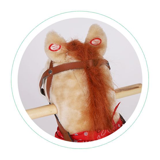 Konik na biegunach 2w1 beżowy